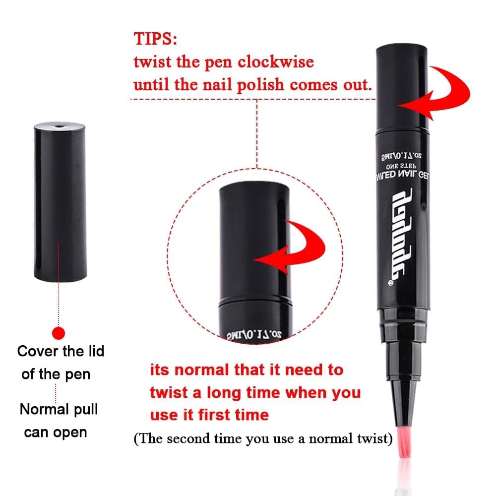 Einfacher Nagellack-Stift für perfekte Nägel