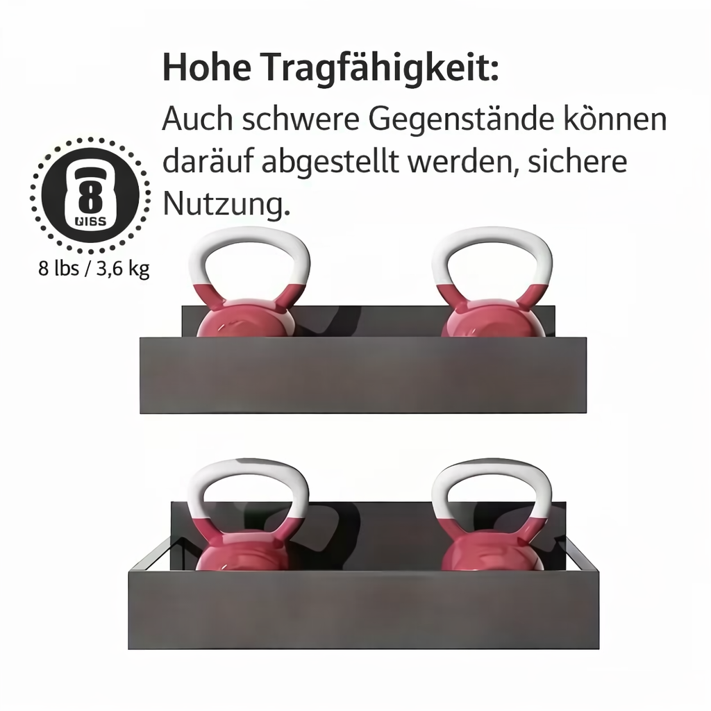 Magnetische Wandablage | Bohrfreie Montage | Platzsparende Lösung