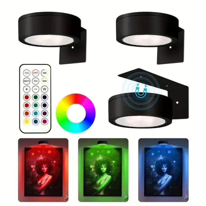 1 Kaufen, 1 Gratis | Magnetische LED-Bilderleuchte – Perfekte Kunstbeleuchtung