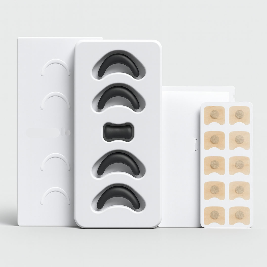 Atmungsaktive Nasenstrips mit Magnetwirkung