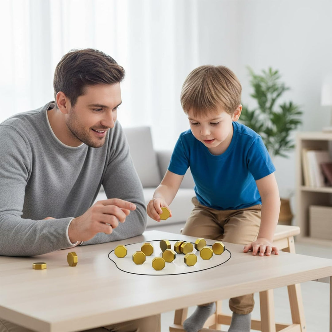 Familienfreundliches Magnetspiel für Strategen und Denker