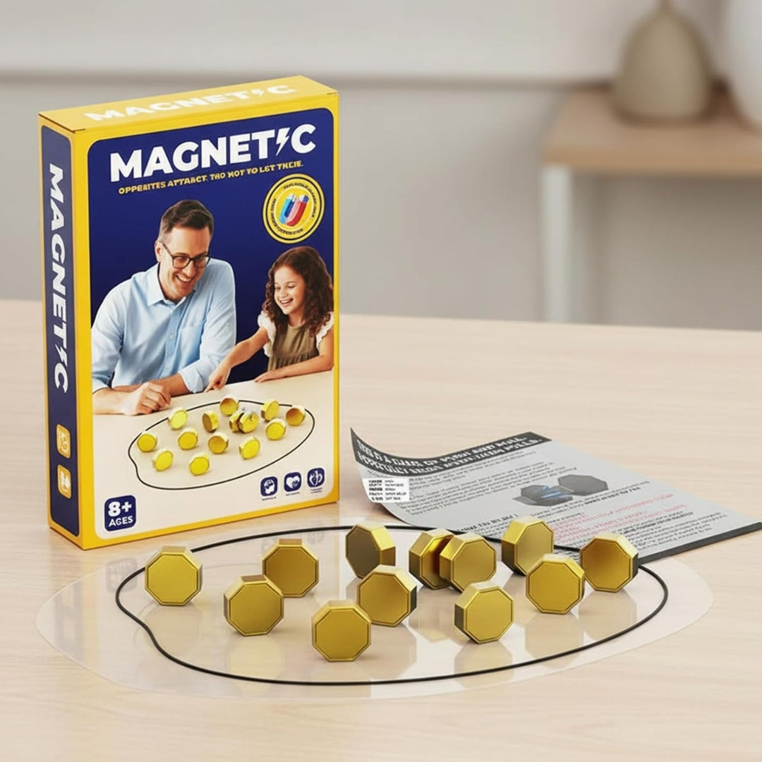 Familienfreundliches Magnetspiel für Strategen und Denker