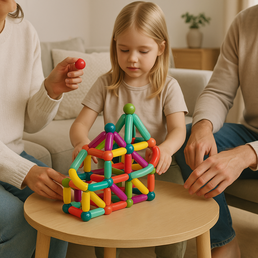 Bunte Magnetbaukästen für kreative Kinder