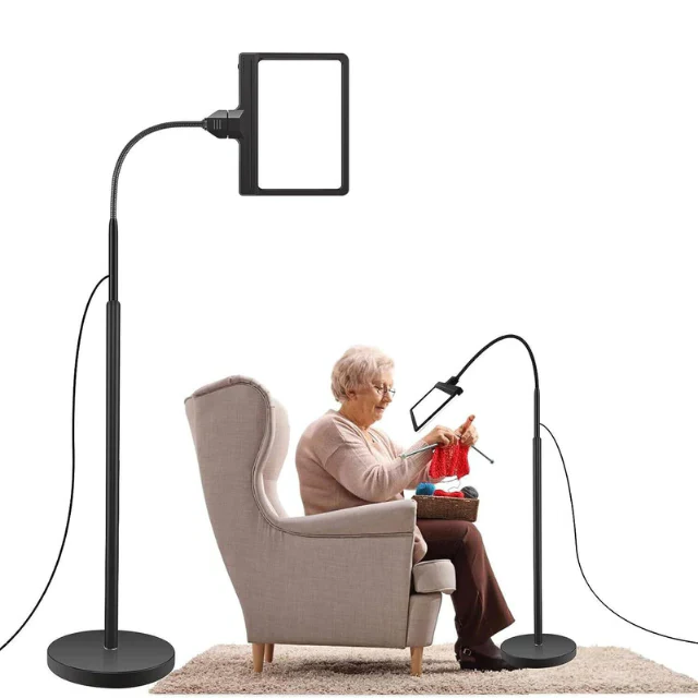 Stehende Vergrößerungslampe mit LED-Beleuchtung für präzise Arbeiten