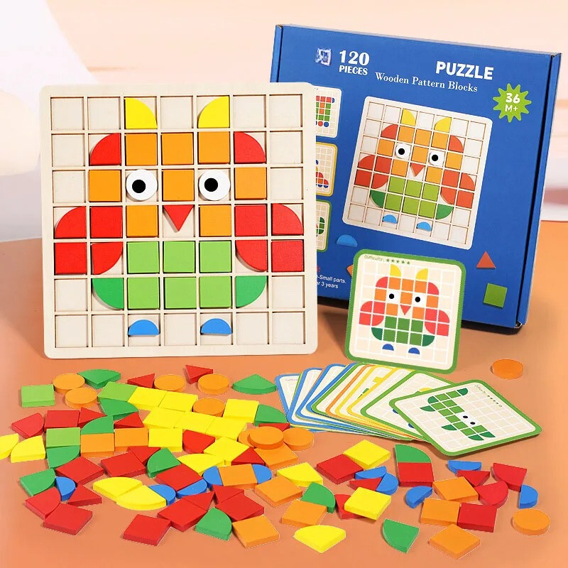 Puzzle aus Holz für Kleinkinder