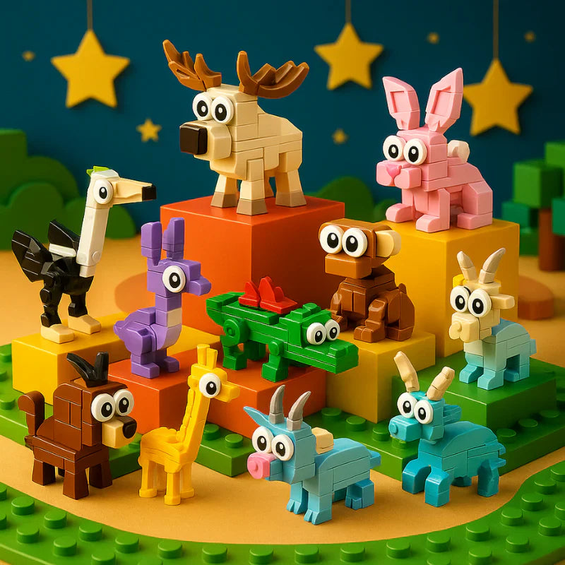 Bausatz mit kreativen Tiermotiven