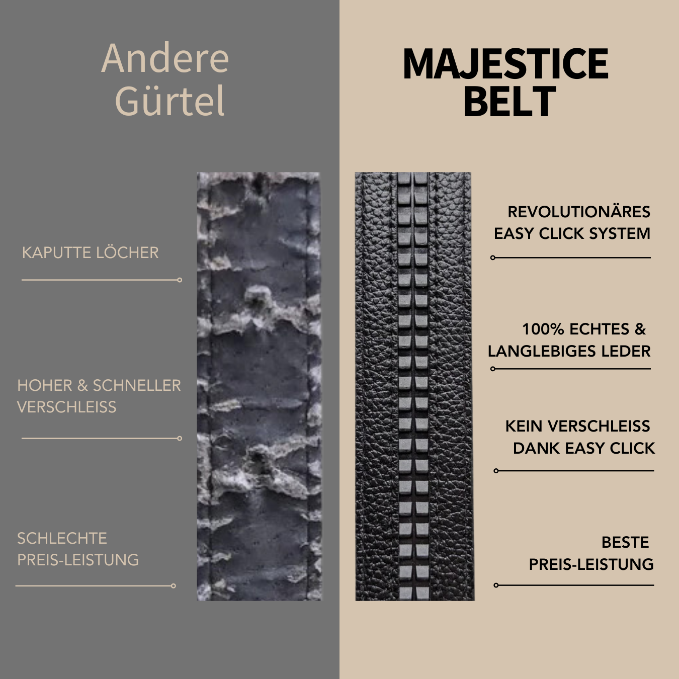Stylish Men's Belt with Automatic Buckle | Elegance & Flexibility