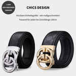 Stylish Men's Belt with Automatic Buckle | Elegance & Flexibility