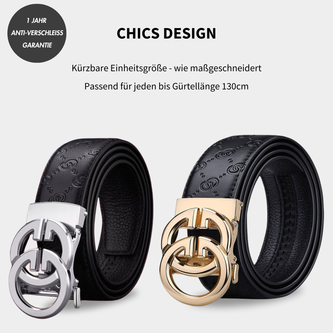 Stylish Men's Belt with Automatic Buckle | Elegance & Flexibility
