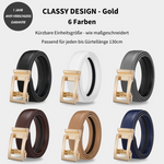 Stylish Men's Belt with Automatic Buckle | Elegance & Flexibility