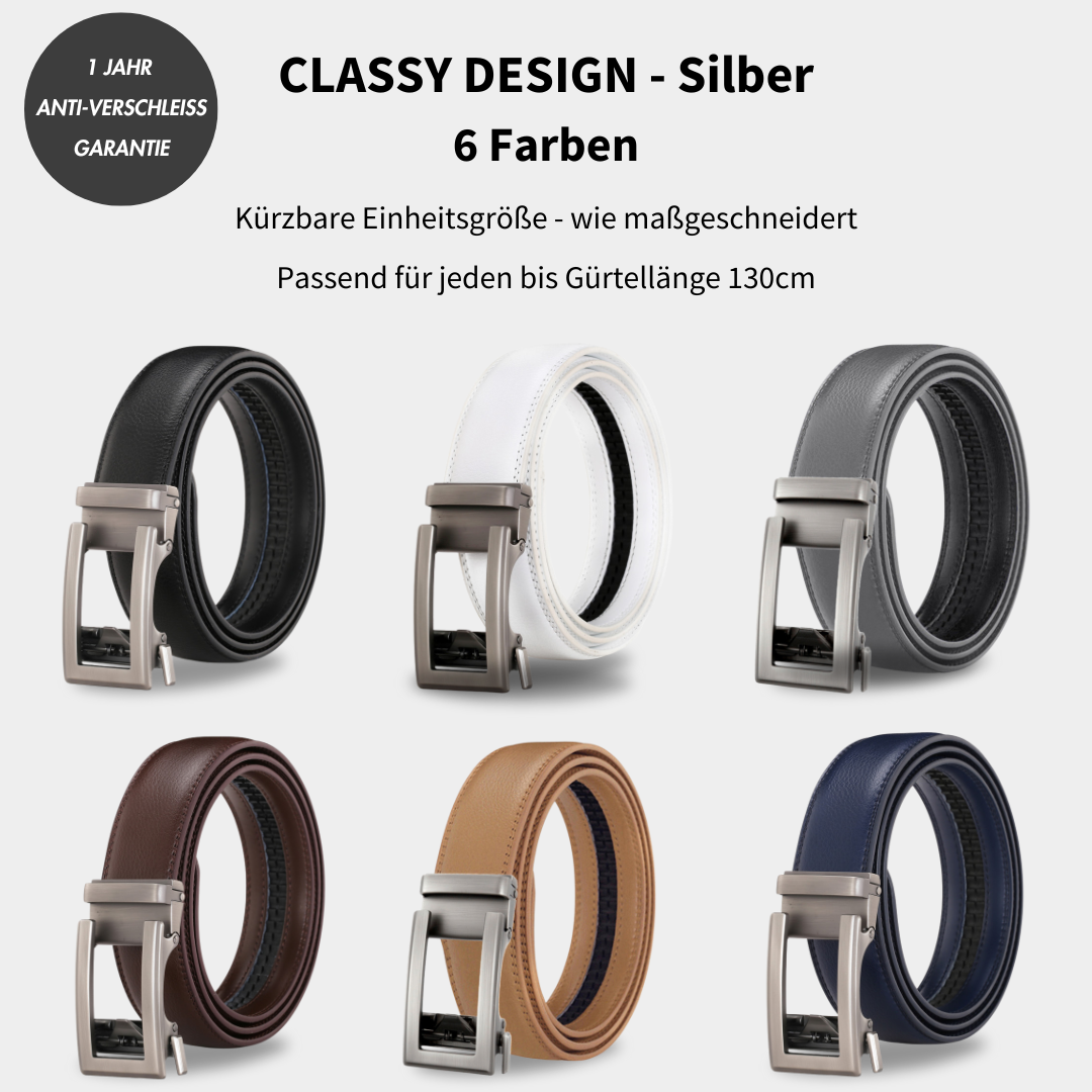 Stylish Men's Belt with Automatic Buckle | Elegance & Flexibility