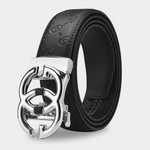 Stylish Men's Belt with Automatic Buckle | Elegance & Flexibility