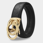 Stylish Men's Belt with Automatic Buckle | Elegance & Flexibility