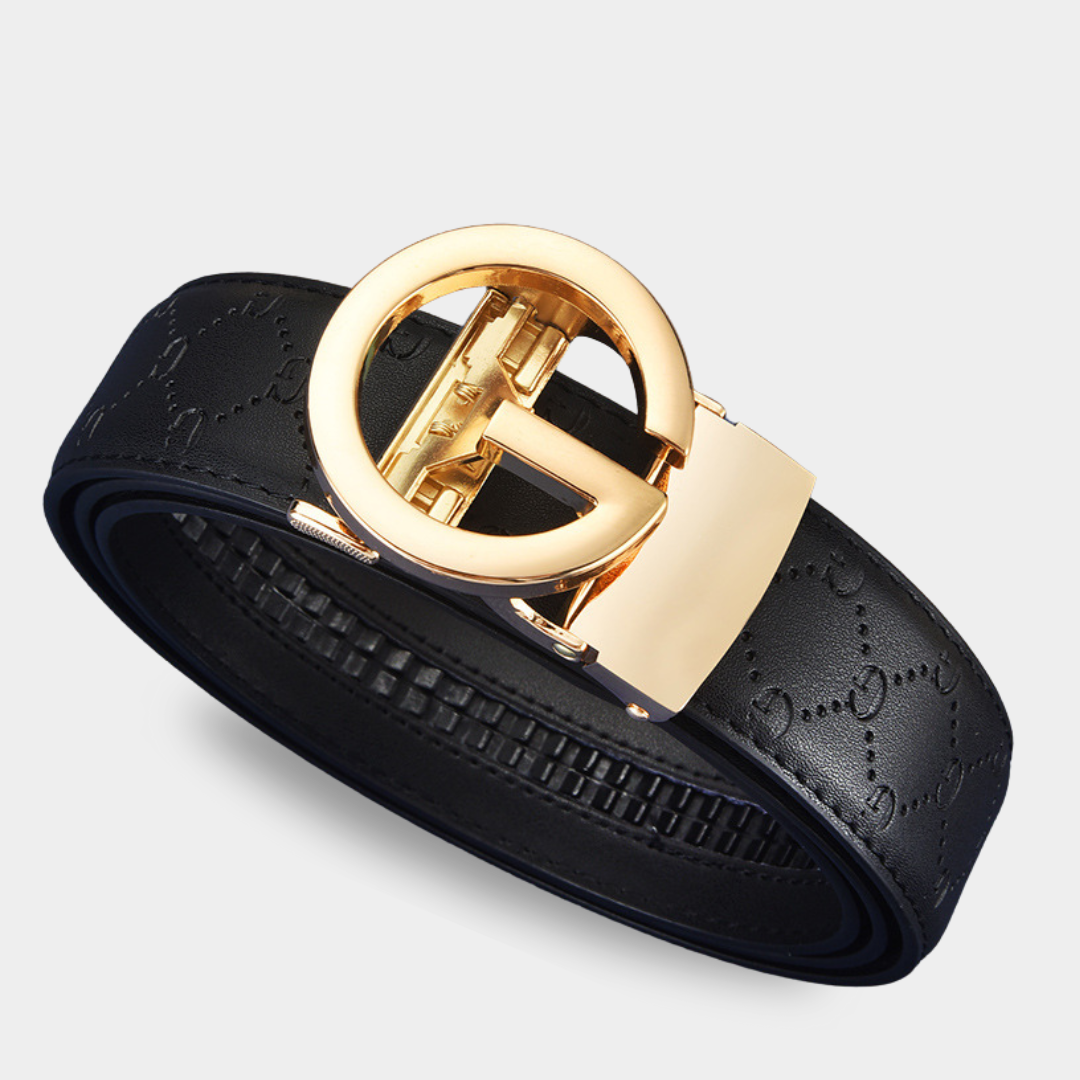 Stylish Men's Belt with Automatic Buckle | Elegance & Flexibility