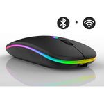 Kabellose Maus mit RGB-Beleuchtung – Akku-Frei