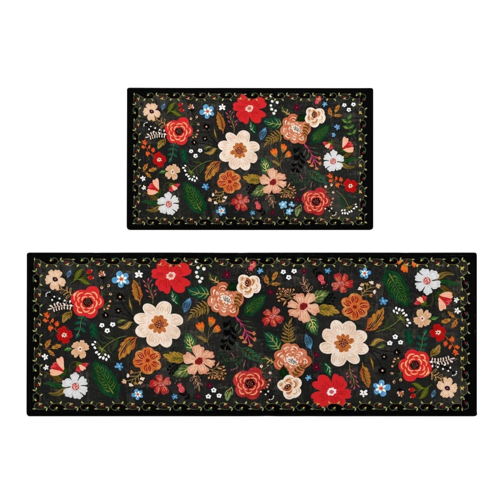 Fröhliche Boho Küchenmatten im Set für jeden Tag