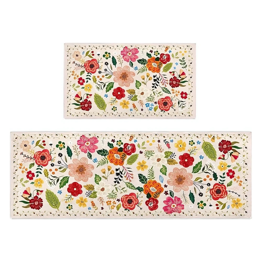 Fröhliche Boho Küchenmatten im Set für jeden Tag