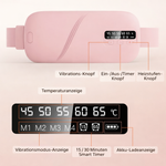 Wärmeunterstützungs-Gurt | 5 Temperatureinstellungen | Massagefunktion | USB-C Aufladbar | KomfortPlus