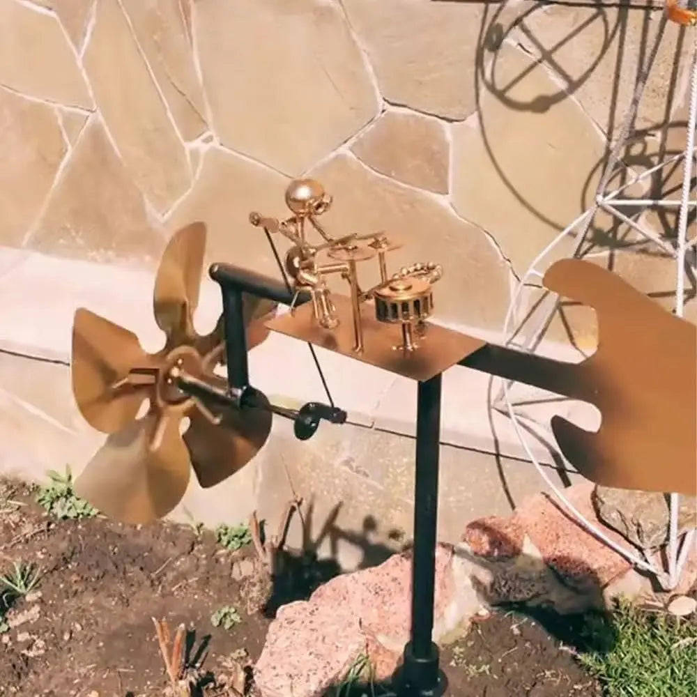 Musikanten-Windrad – Lebendige Gartenkunst aus Metall