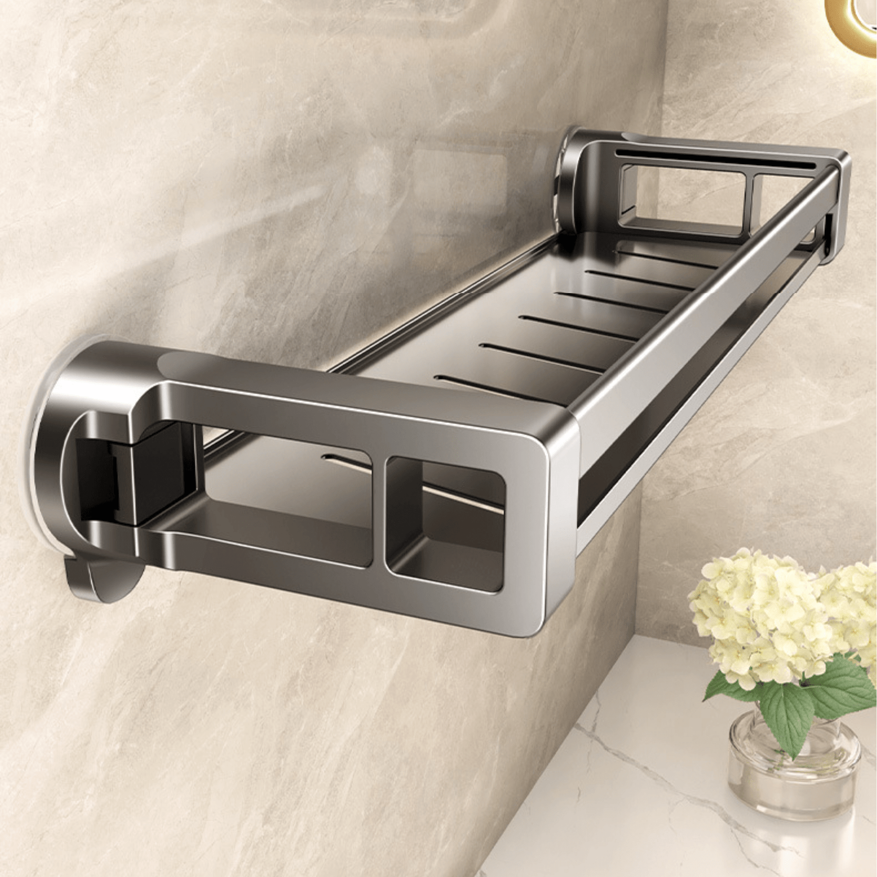 Practical micro-storage rack with innovative suction cup