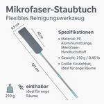 Flexibler Mikrofaser-Reinigungswedel für enge Stellen