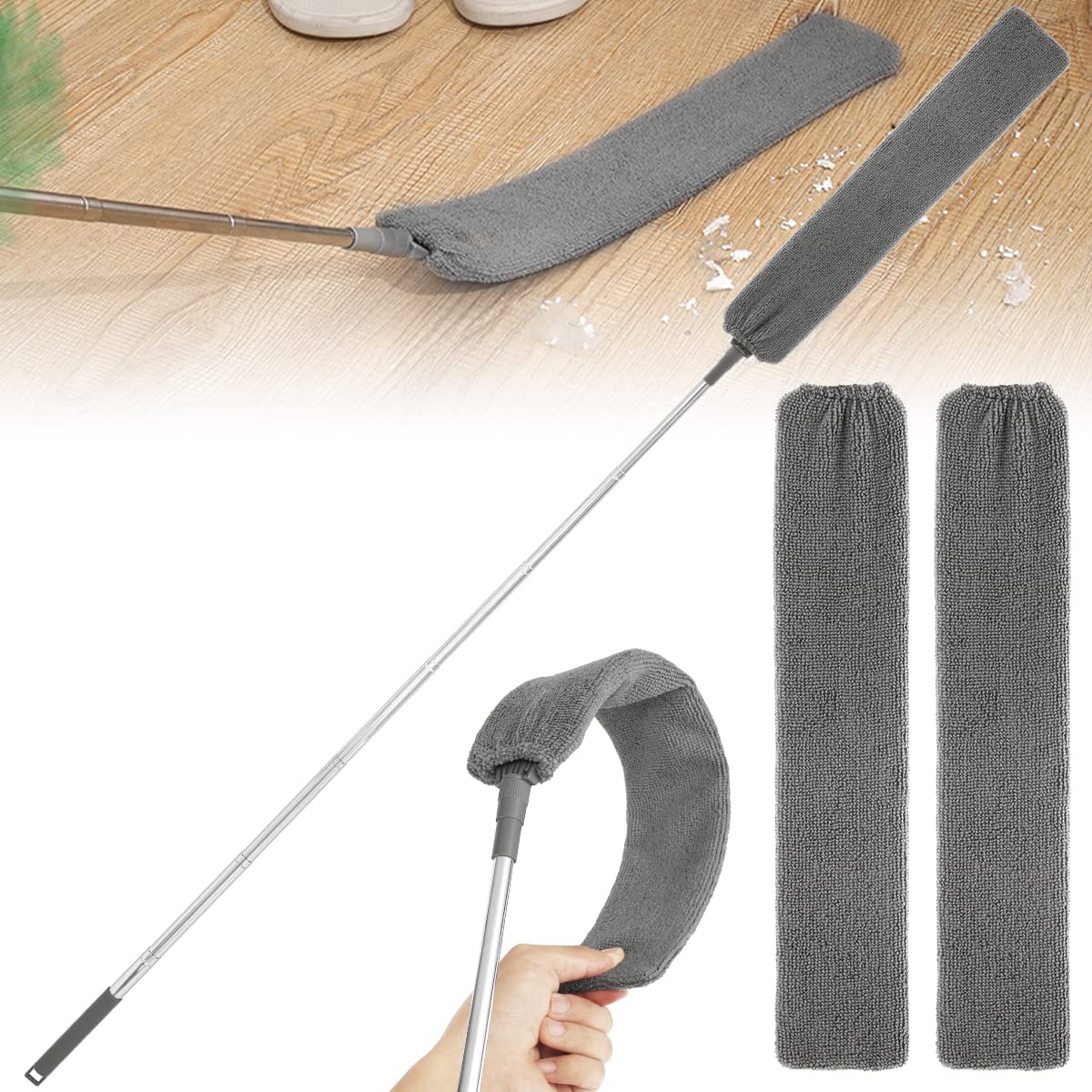 Flexibler Mikrofaser-Reinigungswedel für enge Stellen
