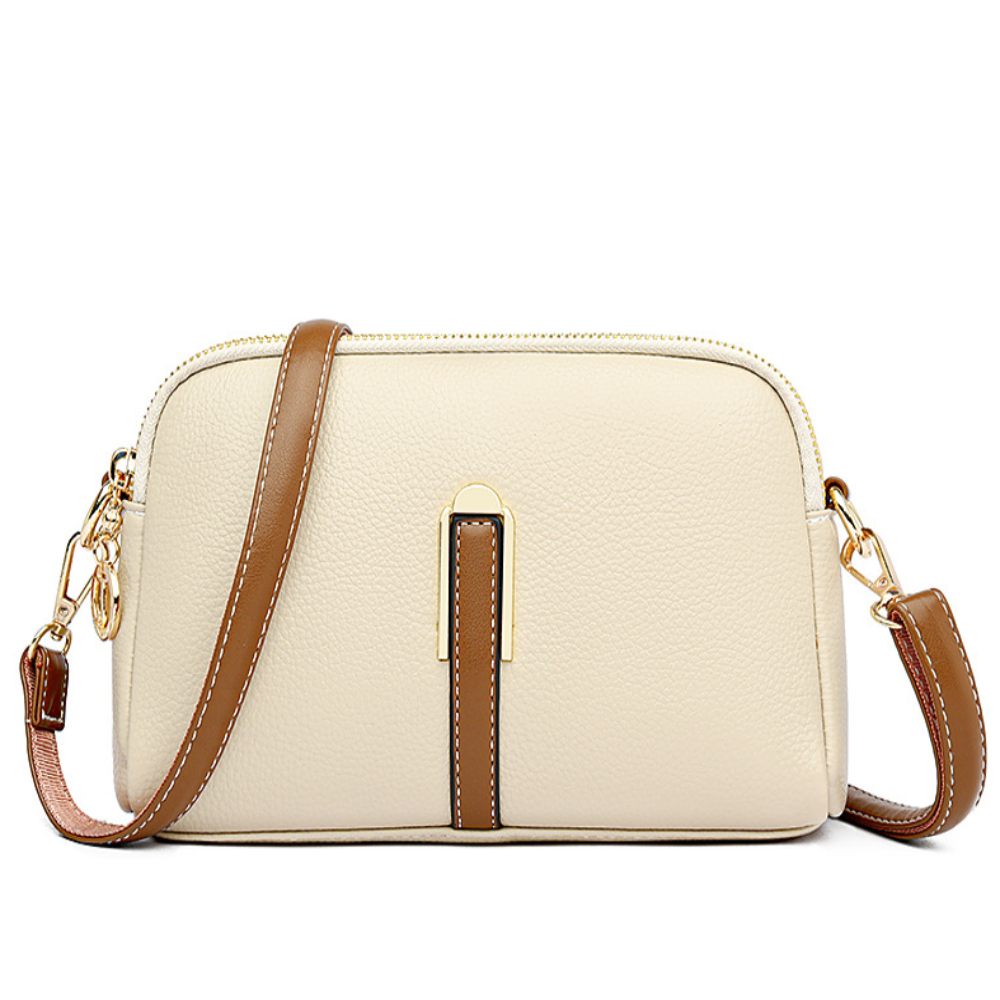 Elegant women's shoulder bag with a unique texture
