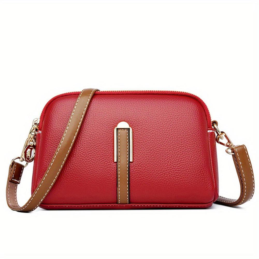 Elegant women's shoulder bag with a unique texture