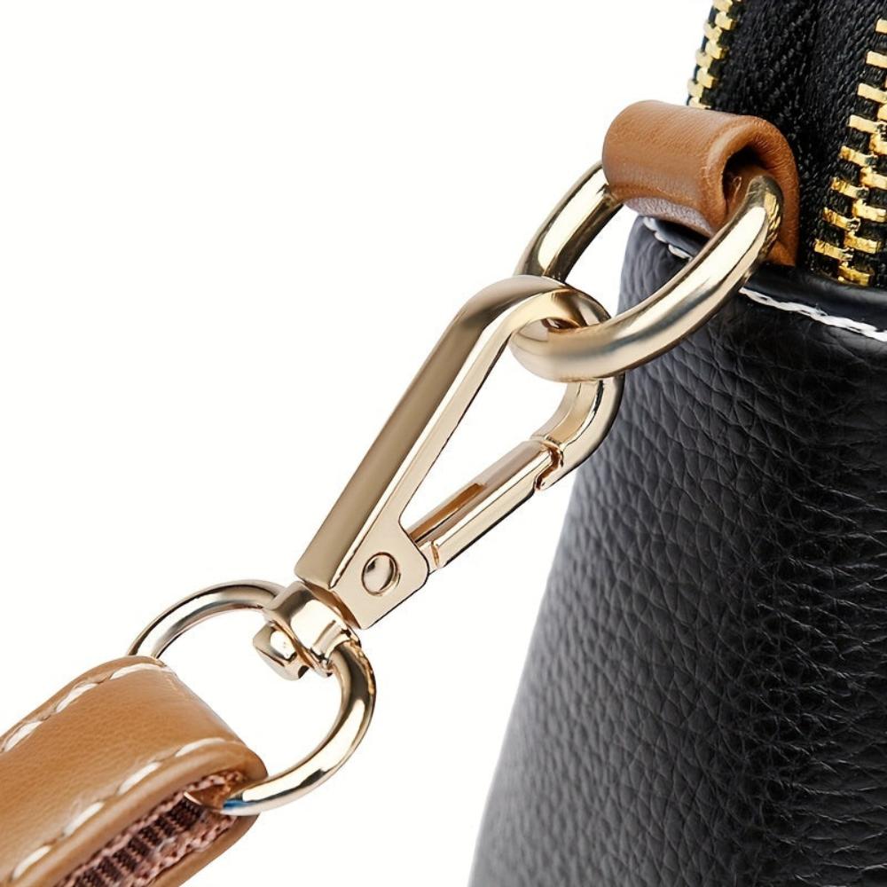 Elegant women's shoulder bag with a unique texture