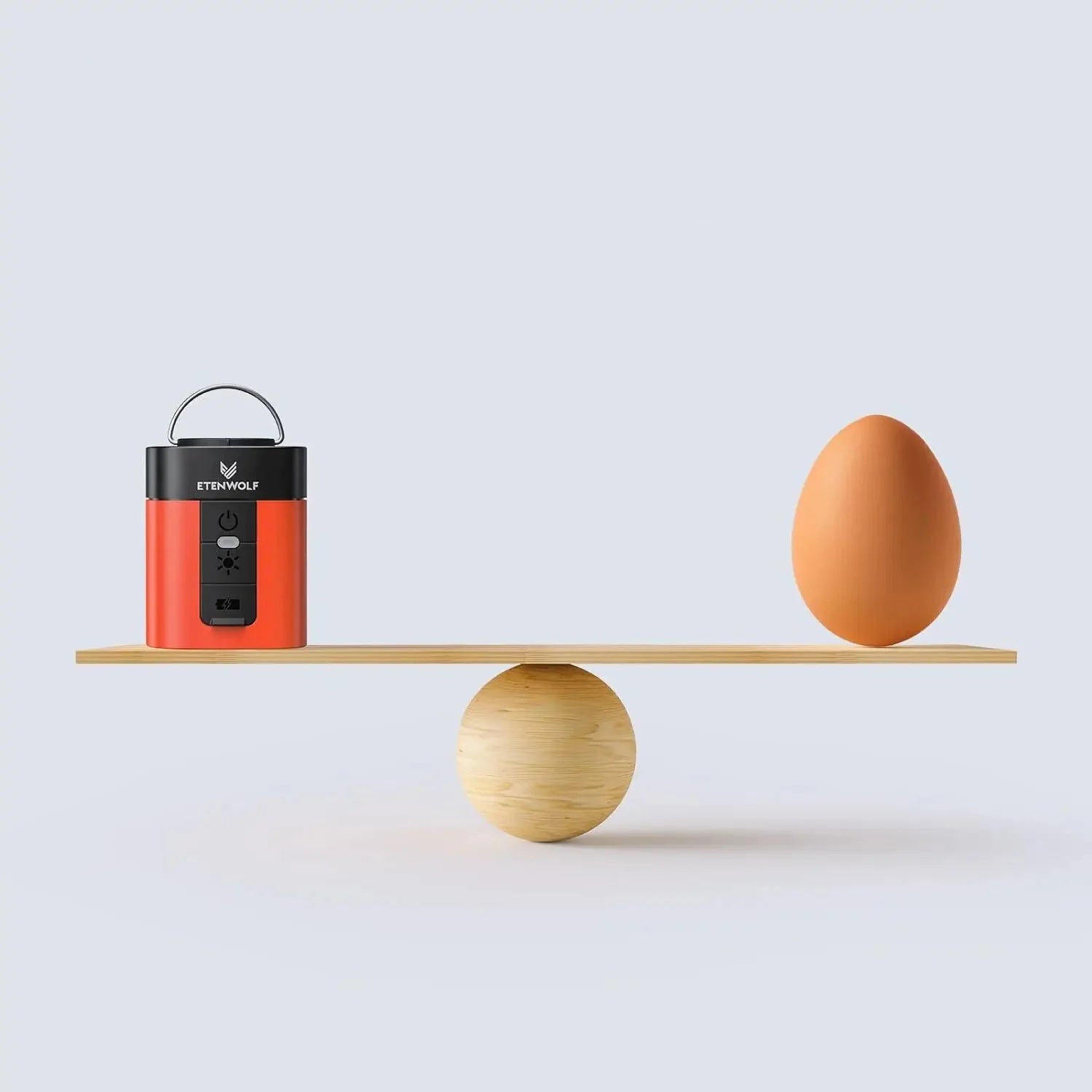 Comfortable Mini Air Pump with 2600 mAh Battery and LED Light