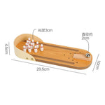 Mini Bowling - Compact Wooden Bowling Fun for Indoors