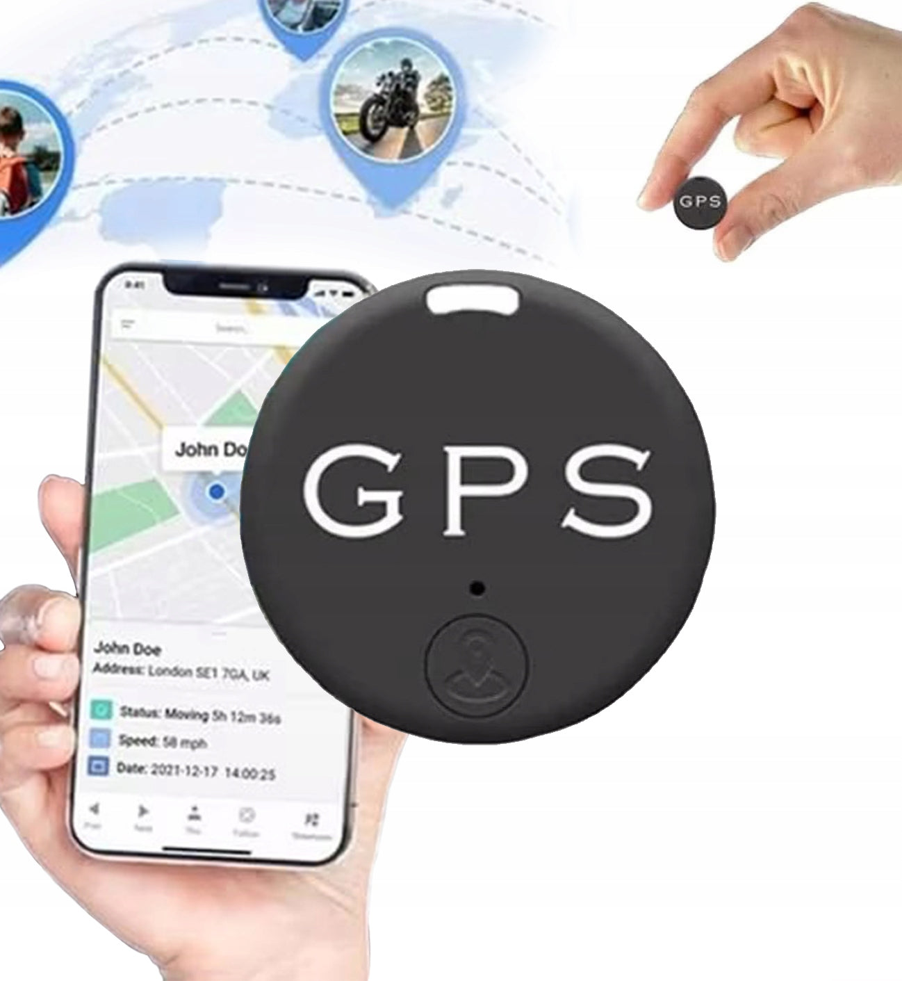 Mini GPS Tracker mit Magnet – Echtzeit-Ortung, starke Haftung, lange Akkulaufzeit