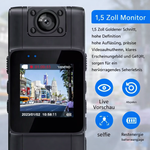 Kompakte 4K Kamera mit drehbarem Objektiv und Bewegungsdetektion