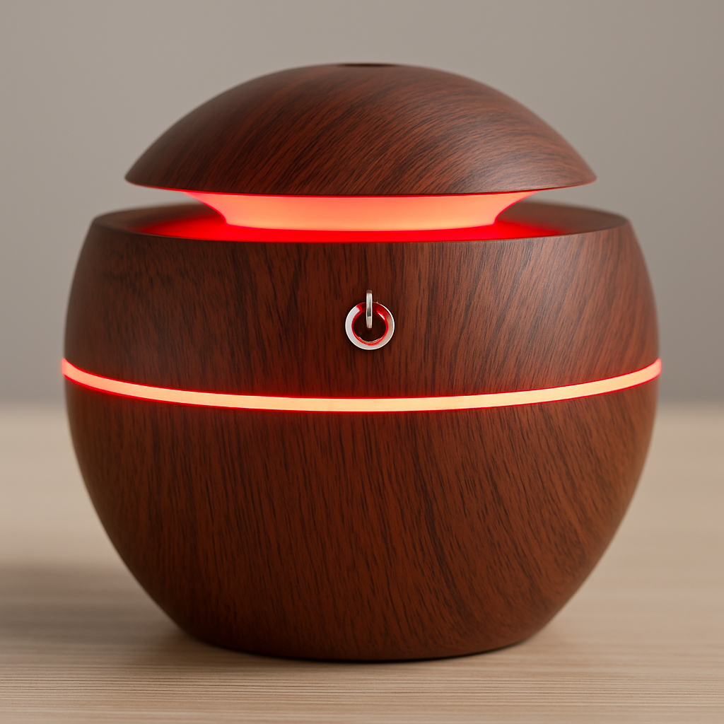 AquaGlow - Compact LED Ultrasonic Humidifier with Aroma Function