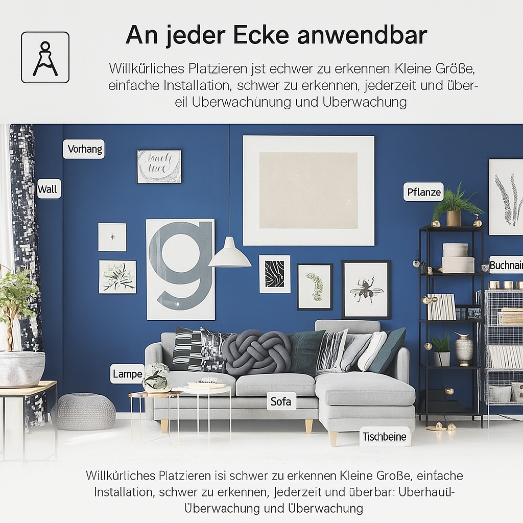 Kompakte WLAN Überwachungskamera mit Nachtsichtfunktion