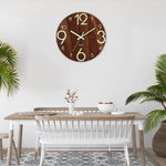 Elegant Quartz Wall Clock with Soft Lighting – Timeless Design for Your Home