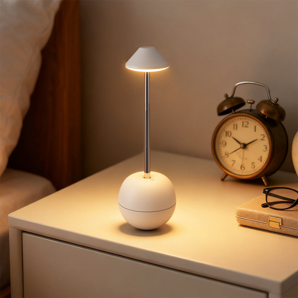 Elegante Höhenverstellbare LED Tischlampe – Kabellose Nachttischlampe für modernes Wohnen