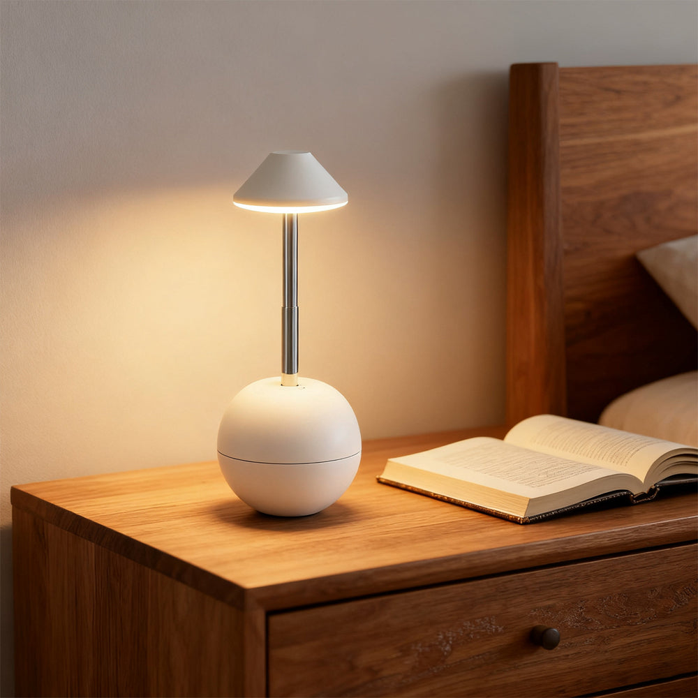 Elegante Höhenverstellbare LED Tischlampe – Kabellose Nachttischlampe für modernes Wohnen