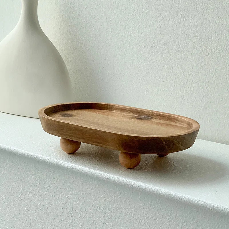 Elegant Wooden Tray for Stylish Storage and Decoration