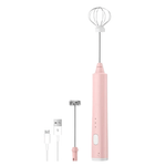 USB-aufladbarer Mini-Handmixer mit 3 Geschwindigkeitsstufen