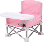 Comfortable high chair for babies and toddlers when camping