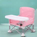 Comfortable high chair for babies and toddlers when camping