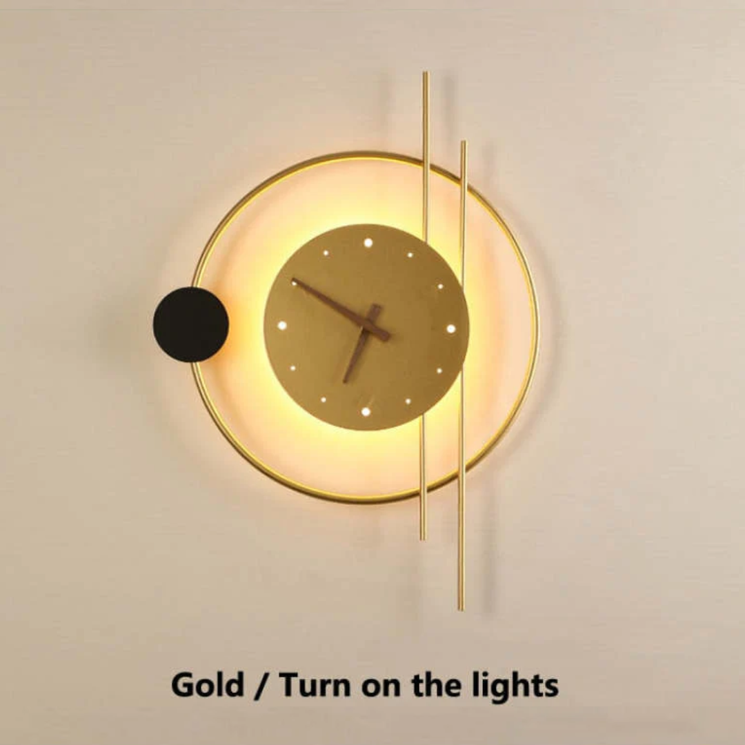 Elegant LED Wall Clock with Illumination - Chronos