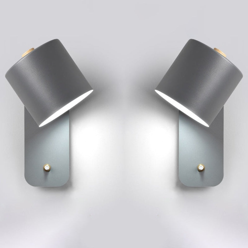 Elegante LED-Wandlampe mit integriertem Schalter – Schlankes Design für den Innenbereich