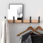 Elegante Wandgarderobe aus Holz und Aluminium für Ihr Zuhause