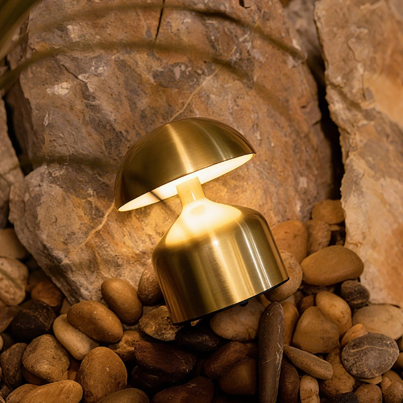 Elegante Tischlampe aus Schmiedeeisen – Dimmbare und Wiederaufladbare Beleuchtung
