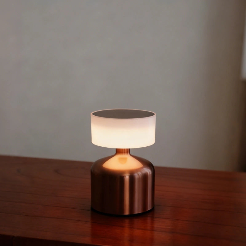 Elegante Tischlampe aus Schmiedeeisen – Dimmbare und Wiederaufladbare Beleuchtung