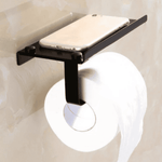 Toilettenpapierhalter mit Ablage für Smartphones