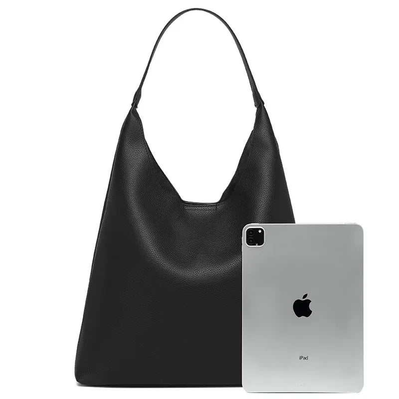 Elegant shoulder bag with generous storage space for commuters