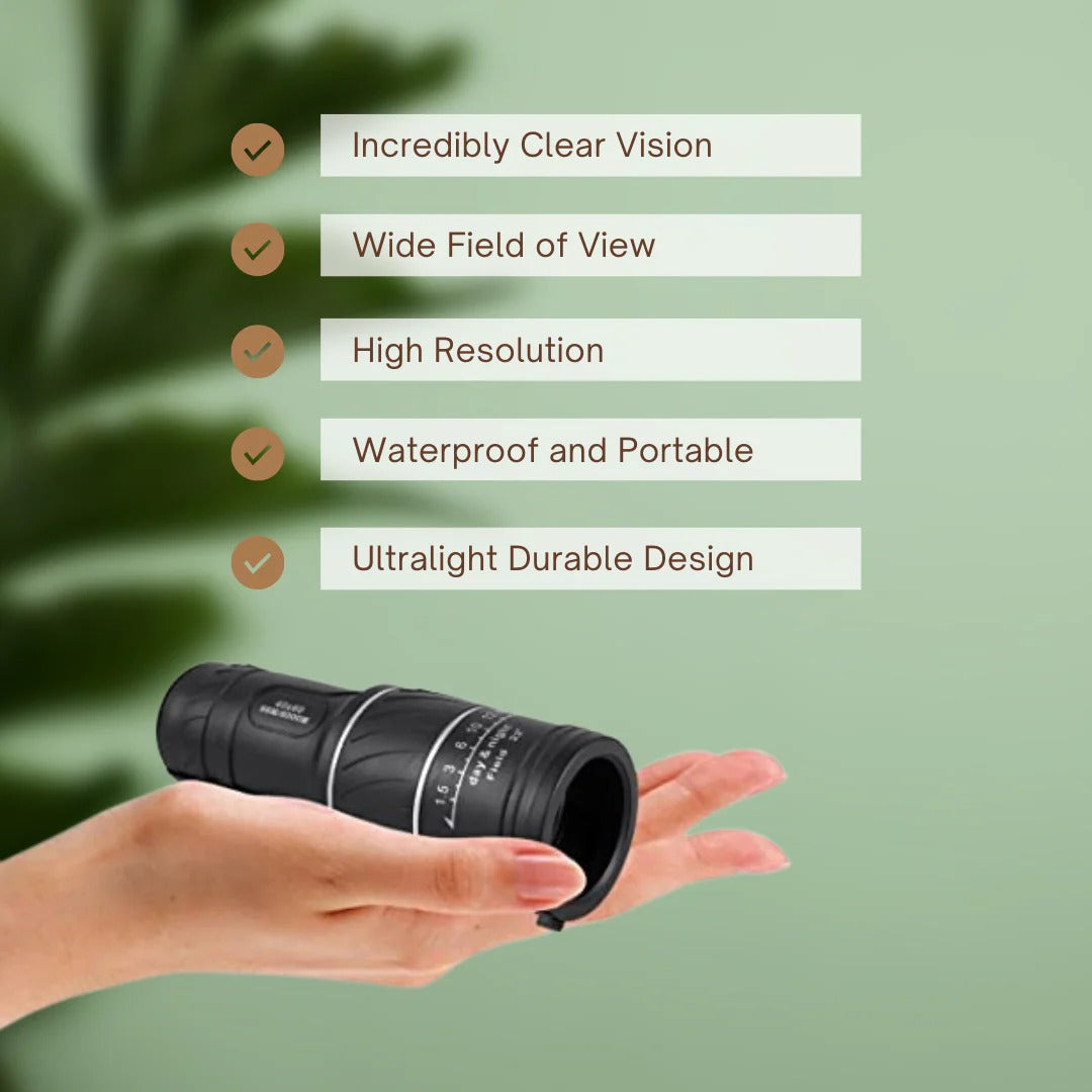 Kompakter Fernrohr | Wetterfest | Reisefernglas für Naturfreunde